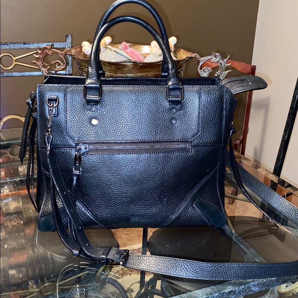 Prive Black Leather Pebble Leather Handbag❤️